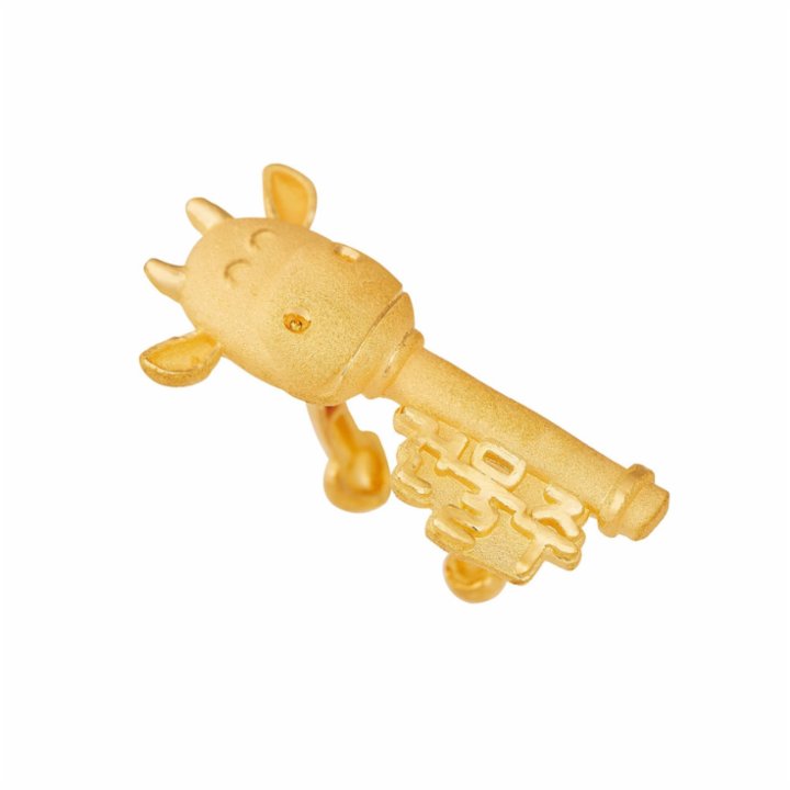 순금 소 건물주 돌반지 1.875g